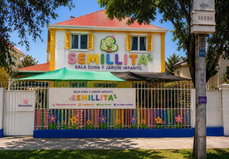 Fachada exterior de Sala Cuna y Jardín Infantil Semillita